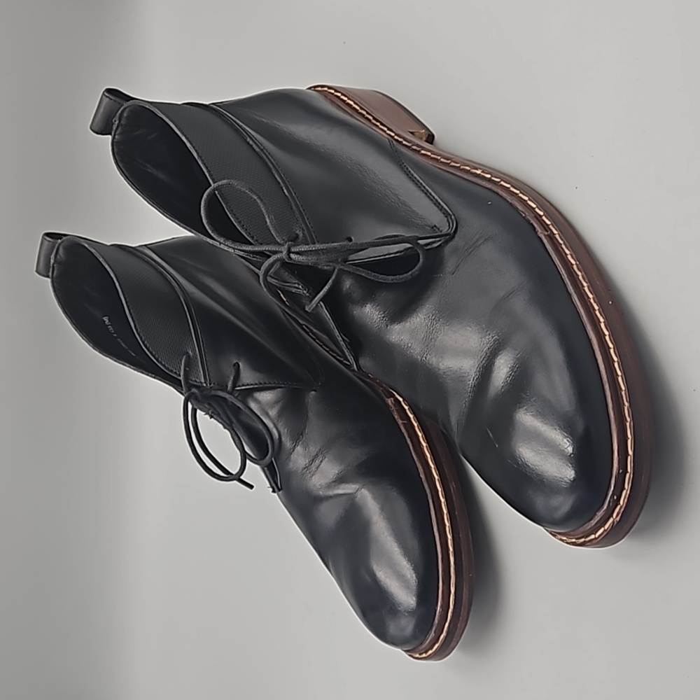 Cole Haan chukka boots men’s 9.5 leather black lace up